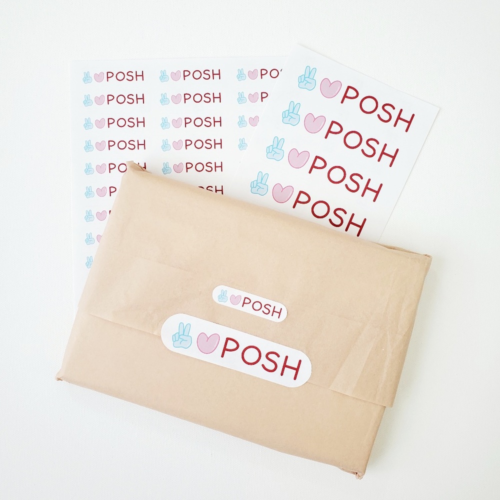 LB003 STICKERS Custom Poshmark Stickers Peace Love Posh Shipping Supplies